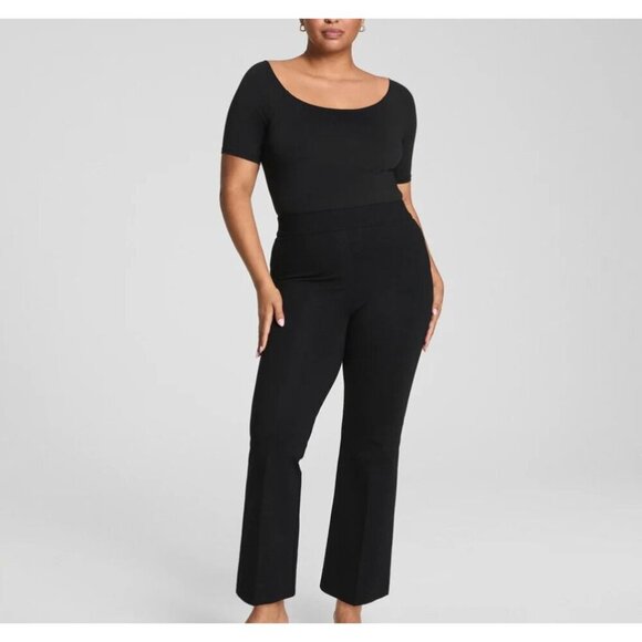 SPANX Super Smooth PerfectFit Ponte Kick Flare Pant Black Size M - Picture 1 of 6